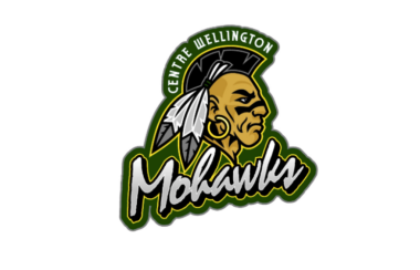 The yellow and green Centre Wellington Mohawks team logo.