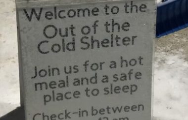 L'affiche du Out of the Cold Shelter