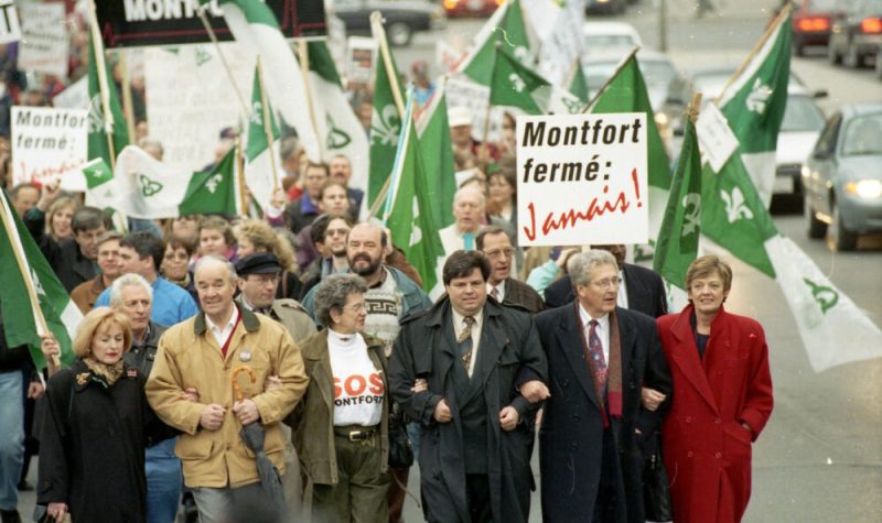 La marche pour SOS Montfort en 1997