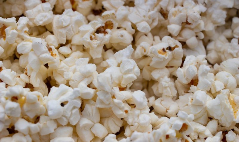 Du pop corn en gros plan