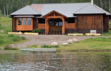 Round Lake Hall sits on Round Lake along Highway 16 near Houston, BC