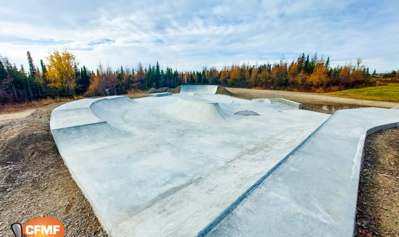 Le skatepark sera accessible dès les premiers jours de beau temps, au printemps 2023. Photo : Élizabeth Séguin