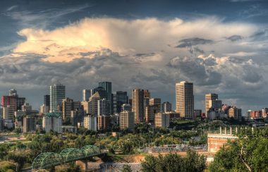 La vue d'Edmonton