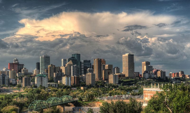 La vue d'Edmonton