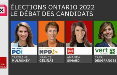 5 représententes des partis aux élections de juin 2022 en Ontario